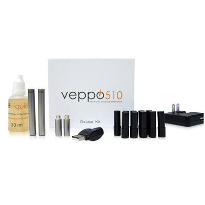 510 eCigarette Deluxe Kit - stainless